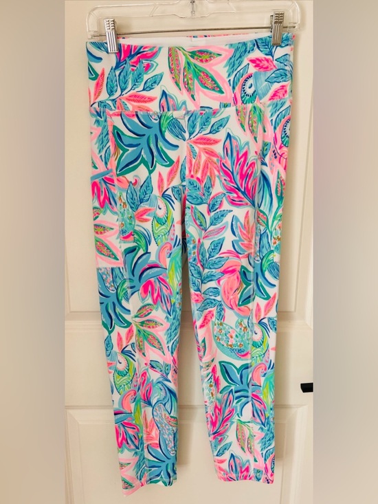 Lilly Pulitzer Pants - Lilly Pulitzer Weekender High Rise 24” Legging Toucan Do It Better Sz M Colorful